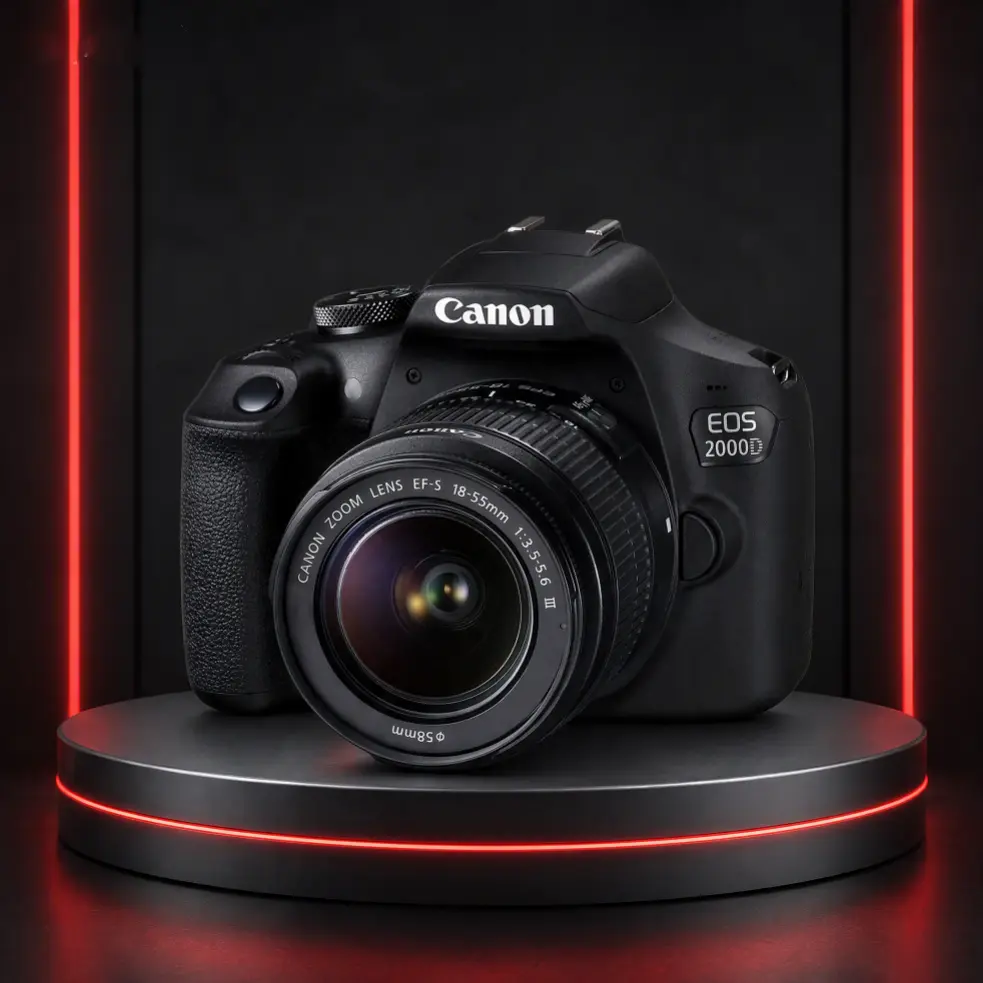 Canon EOS 2000D post 333 Canon EOS 2000D DSLR camera with EF-S 18-55mm lens and complete starter accessory bundle