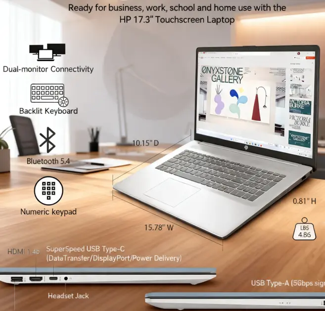 HP Touchscreen Laptop Computer.. (2) HP Touchscreen Laptop Computer backlit keyboard and fingerprint reader