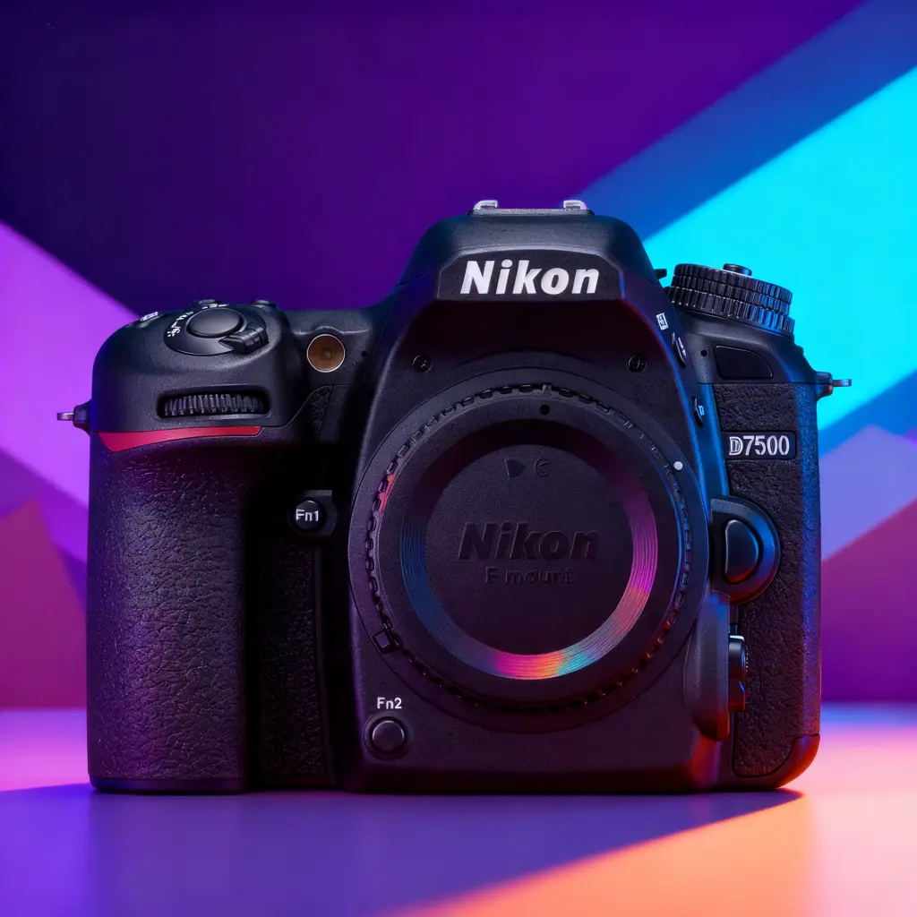 Nikon-D7500-DX-Format-DSLR-2026. (1) Nikon D7500 DX Format DSLR camera body featuring 20.9MP sensor and EXPEED 5 processor