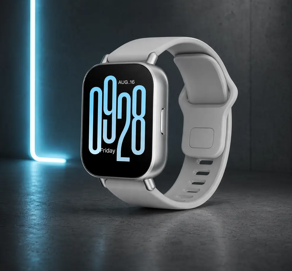XIAOMI Redmi Watch 5 Active Smartwatch Matte Silver with 2.0 inch display and 18-day battery life on One1Mart