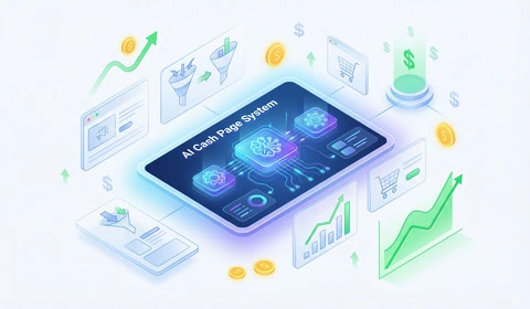 AI Cash Page System course for building AI powered sales pages without coding or design skills