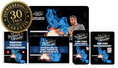 30-Day Money-Back Guarantee Badge – Secure Purchase Protection for Digital Course Miracle