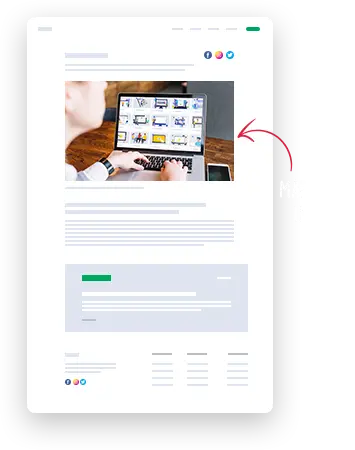 ai5 ClickDesigns AI dashboard showing drag-and-drop interface for creating social media graphics