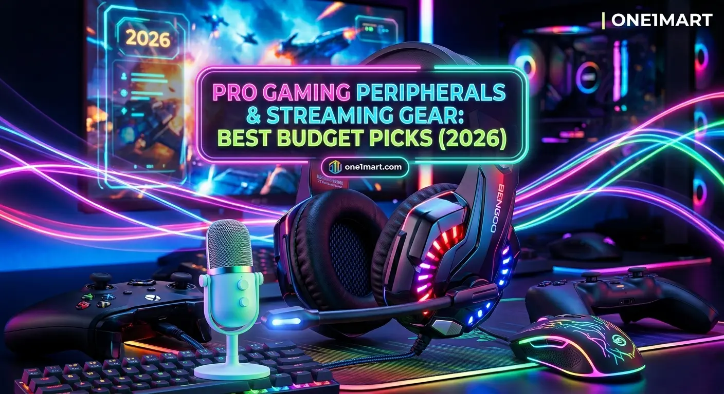 Pro Gaming Peripherals & Streaming Gear: Best Budget Picks (2026) | One1Mart