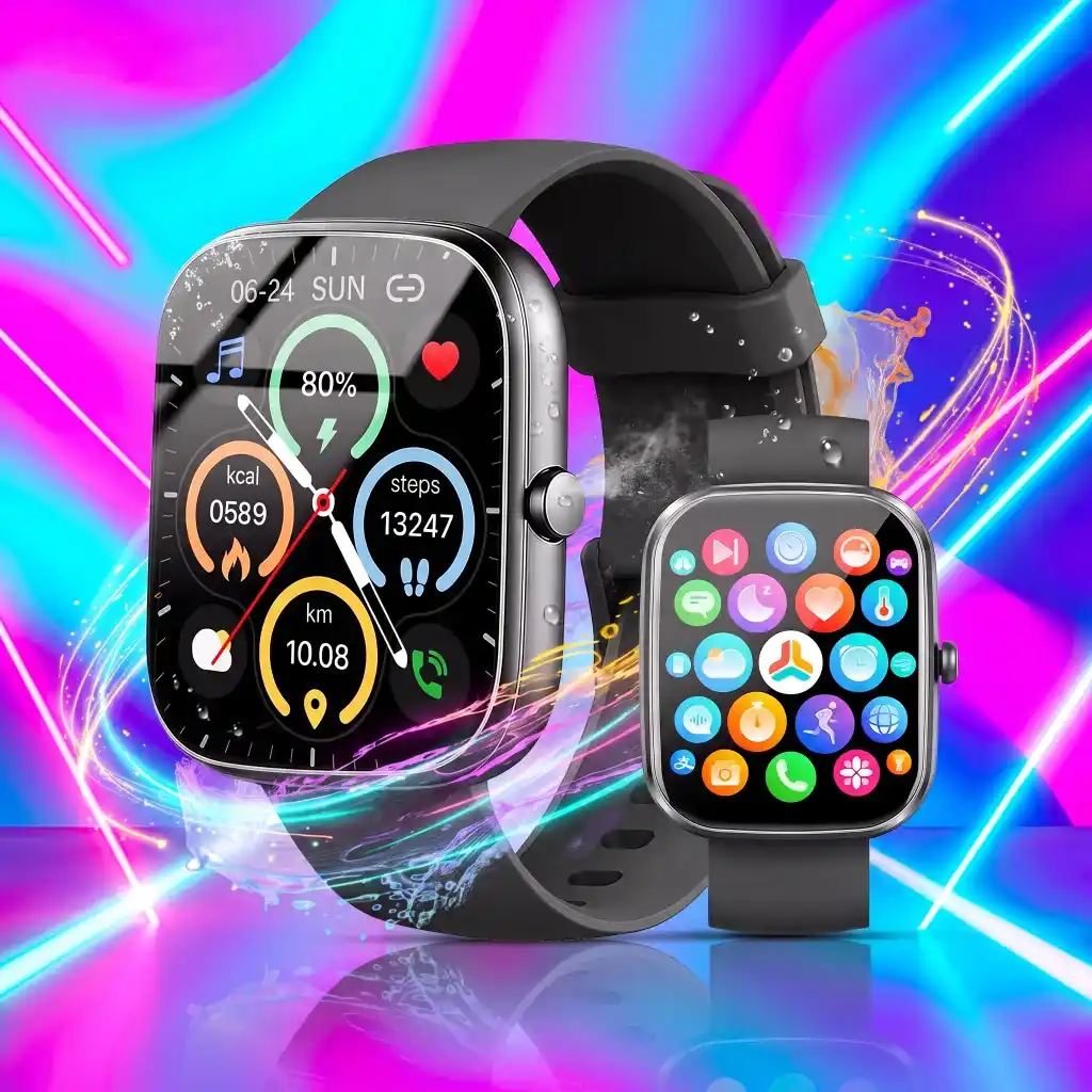 Smart Watch for everyone_1.91 Smart Watch with 1.91 display and Bluetooth calling, a versatile tech pick for best watches under $80.